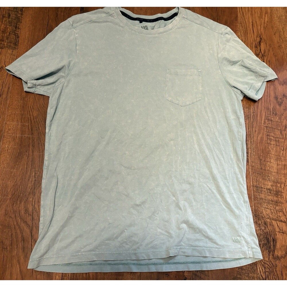 VRST Men's Seafoam Green Solid Crew Neck Pocket Short Sleeve T-Shirt Size L